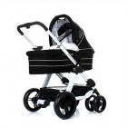 Универсальная коляска 2 в 1 ABC Design TURBO 6S white-black, цвет белый с черным
